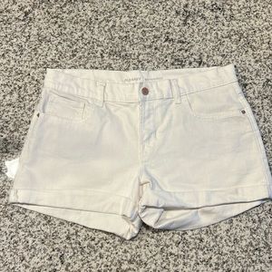 White Denim Shorts